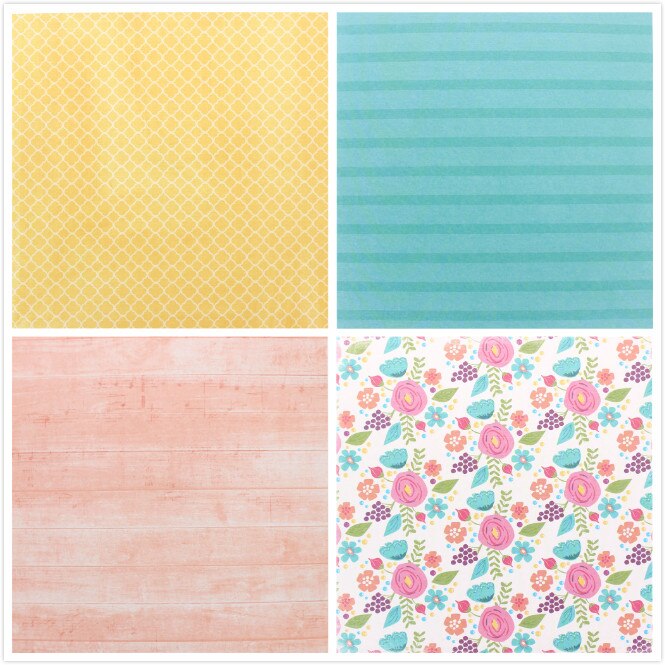 KSCRAFT 12 Sheets Think Spring Scrapbooking Pads Paper Origami Art Background Paper Card Making DIY Scrapbook Paper Craft