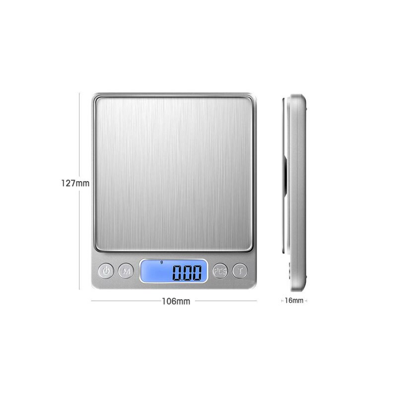 10g 100g 1kg 0.1g/0.01g/0.001g digitaaliset elektroniset vaa'at keittiövaa'at gramman mekaaniset vaa'at