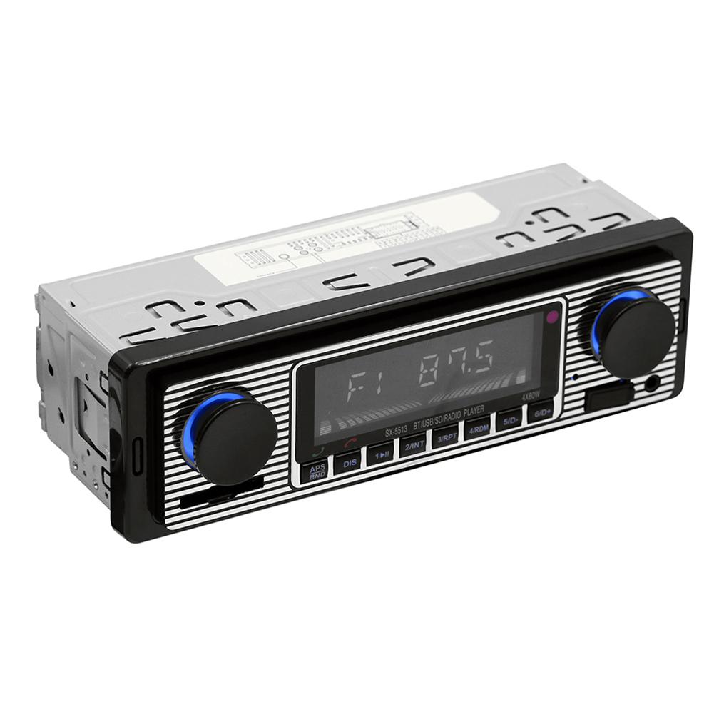 Dragonpad Bluetooth Vintage Car Radio MP3 Player Stereo USB AUX Classic Car Stereo Audio Car Radio MP3 Player