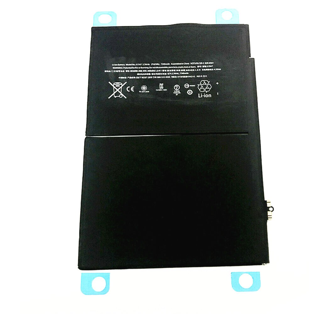 Bateria oem a1547 de 3.8v e 7340mah para ipad 6 air 2