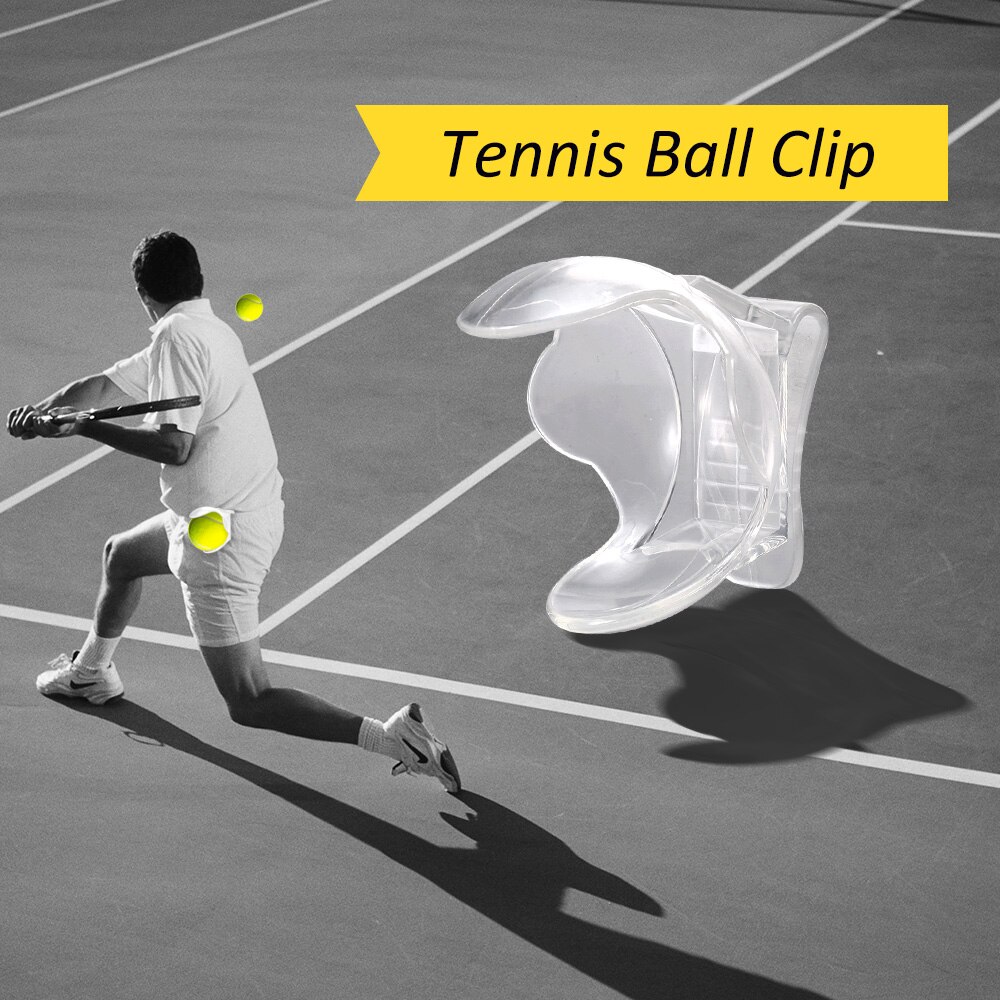 Tennis Ball Holder Clip Transparent Tennis Ball Clip Plastic Tennis Ball Holder Tennis Ball Training Equipment