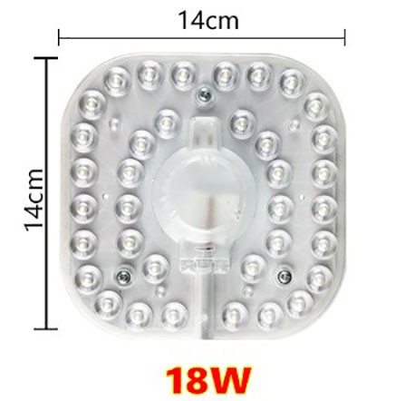 36W 24W 18W 12W LED anillo PANEL círculo luz SMD LED tablero de techo cuadrado tablero de lámpara circular AC 220V 230V 240V luz LED: changeable