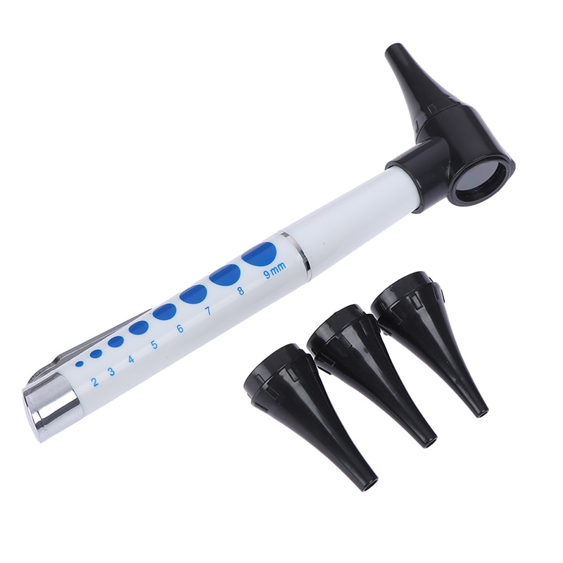 Otoscoop Pen Licht Oor Care Tool Oor Schoner Diagnostic Earpicks Zaklamp/Vergrootglas Len / 4 Glimp Led Lamp gezondheid