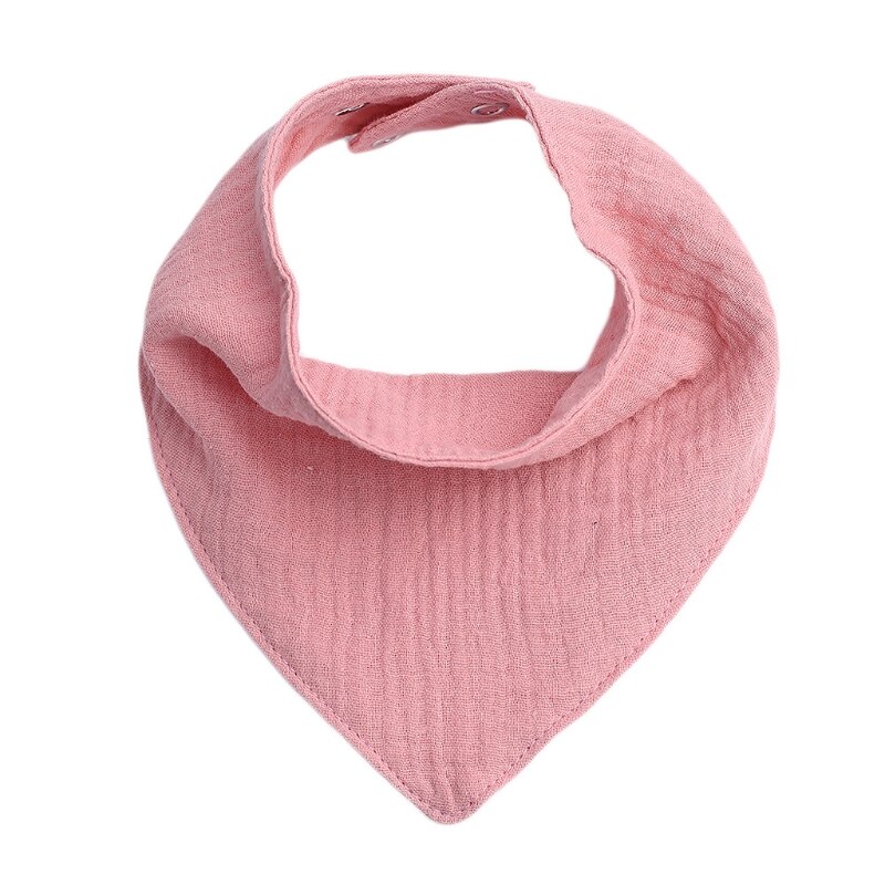 Bavaglini in cotone per neonati ragazzi ragazze sciarpa a triangolo tinta unita alimentazione Saliva asciugamano Bandana Burp Cloth regali per la doccia appena nati: 4