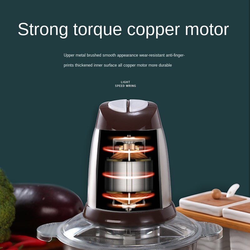 220V 3L high power electric meat grinder household multifunctional cooking machine