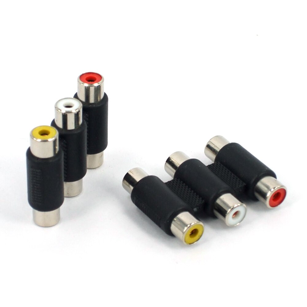 3 Av Audio Video Vrouw Tot Vrouw Koppeling Adapter Verlengkabel Component Ero Vga Kabels