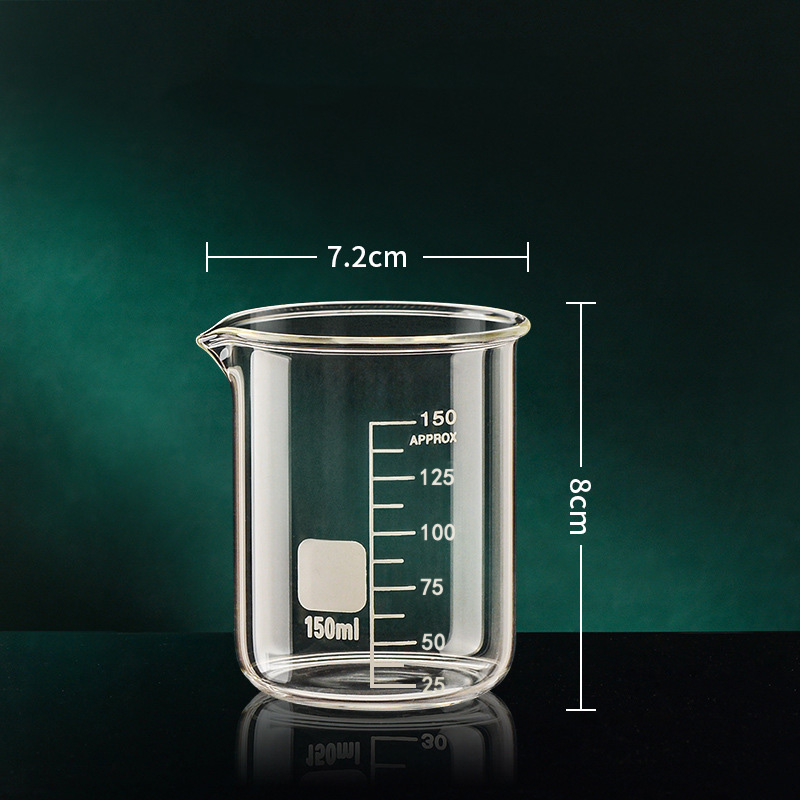50-1000 ml Hohe Borosilikatglas Messbecher Küche Werkzeug Backen Messbecher Klare Skala Tasse Labor transparent becher