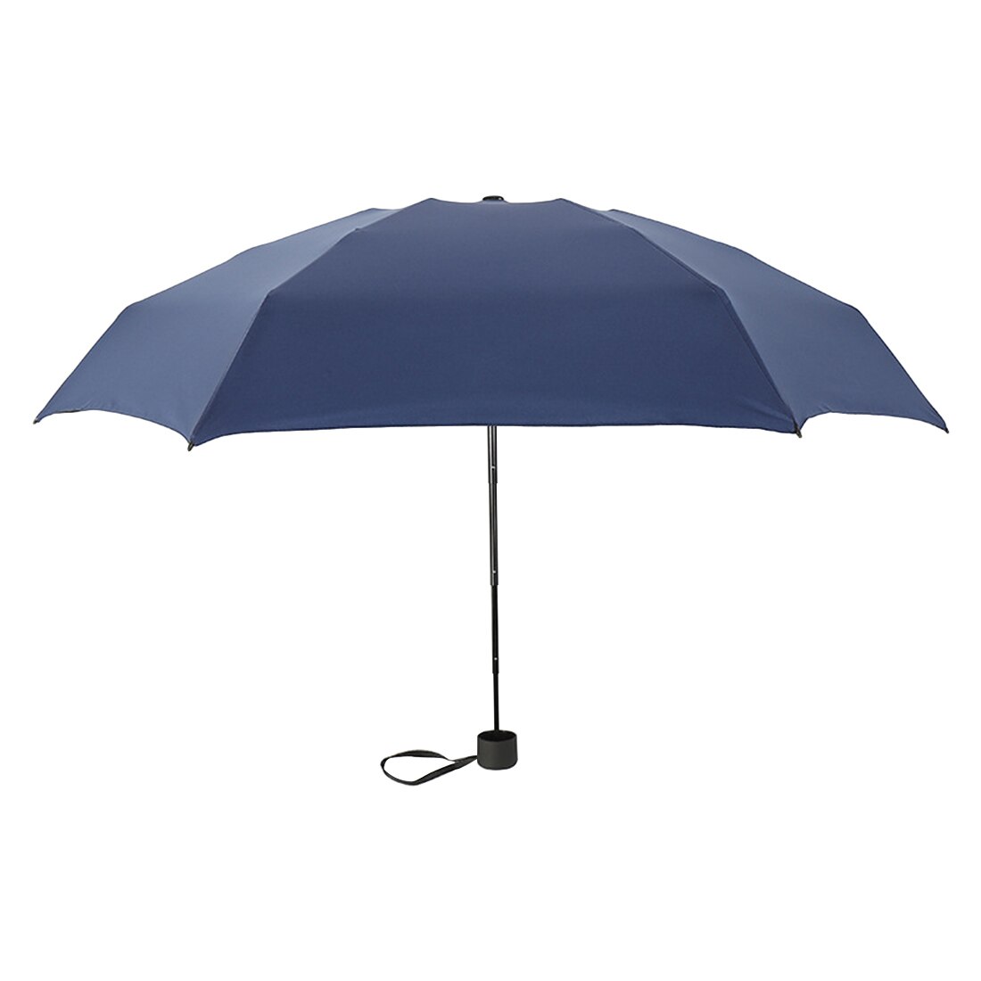 Mini taitettavat sateenvarjot kapseli sateenvarjo mini kevyt pieni tasku sateenvarjot anti-uv taitettavat kompaktit kotelot aurinkoinen sateinen: Tummansininen