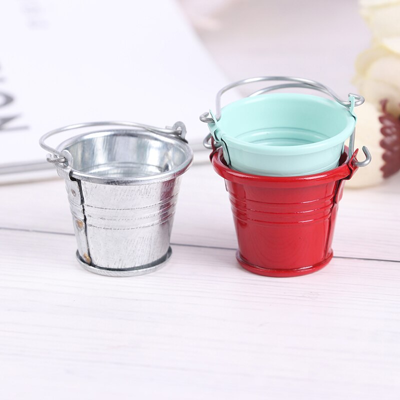 1/12 Scale Dollhouse Miniature Kitchen Garden Water Bucket Pail Furniture Decoration Accessory