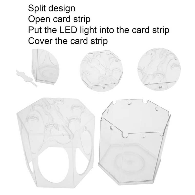 Aquarium Fish Tank a Multi‑view and All‑round Appreciation Hexagonal Fish Tank for Fish Tank for Aquarium