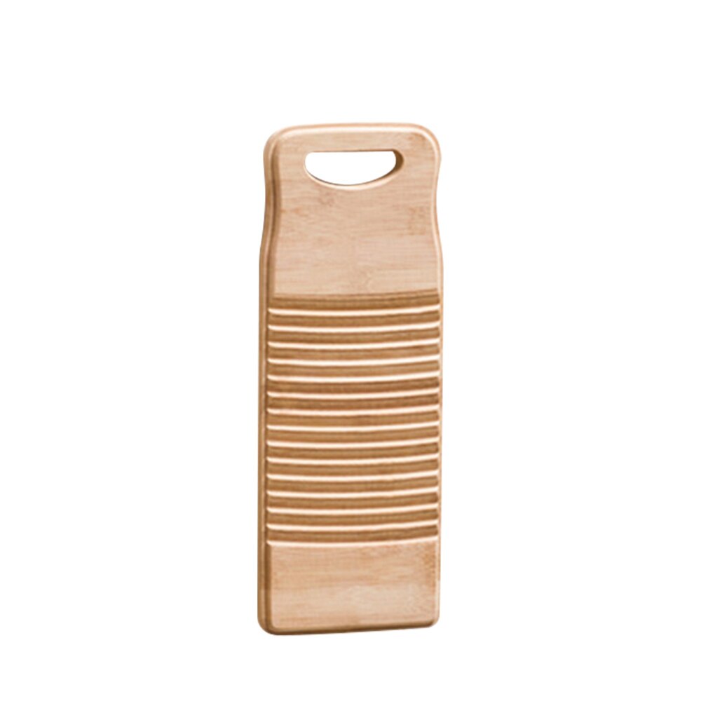 Solid Bamboo Scrubbing Board Anti-slip Laundry Washboard Cleaning Washing Board for Home Shop - 40cm