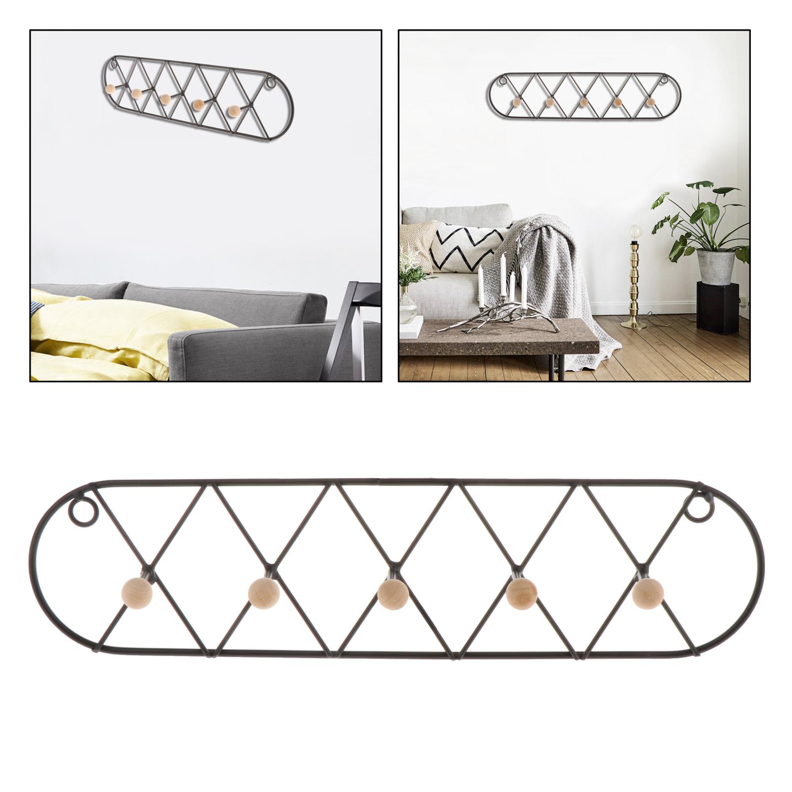 Set van 2 decoratieve houten en gietijzeren vintage rustieke levensboom kleerhanger wandmontage jas gewaad handdoek deur haak rek houder rail voor hal woonkamer badkamer slaapkamer woondecoratie