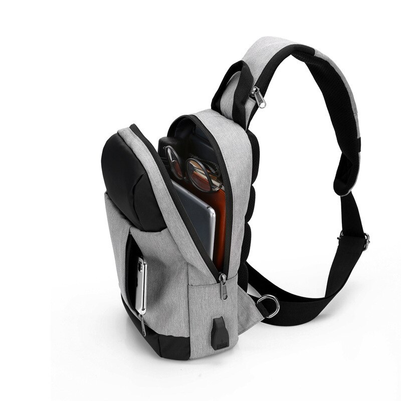 Mannen Borst Zak Multifunctionele Anti-Diefstal Waterdichte Tas Stad Rugzak Borst Bag Schouder Tas Borst