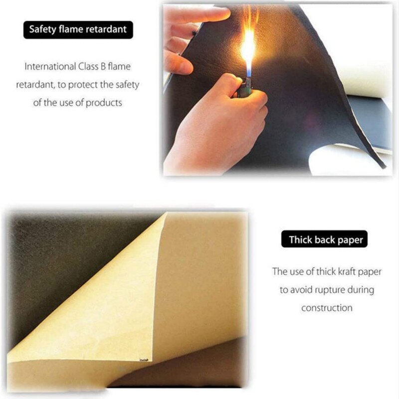 1Roll 200cmx50cm 10mm Car Sound Proof Deadening Upgarded Car Truck Anti-noise Sound Insulation Cotton Heat Closed Cell Foam