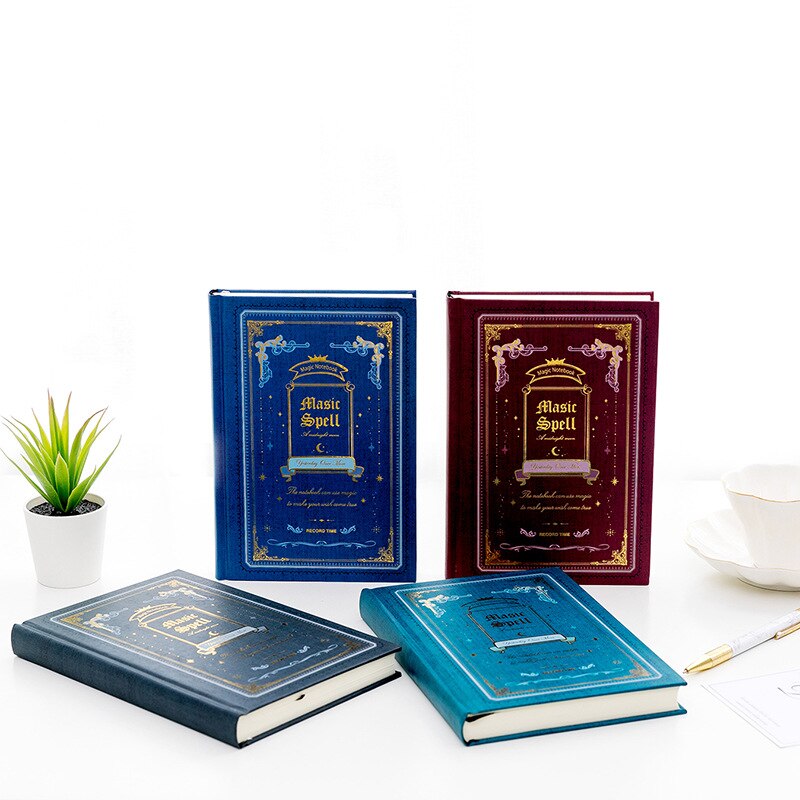 "magic spells versie 2 " hardcover groot dagboek vintage mooi dagboek zakelijk studie notitieboek briefpapier
