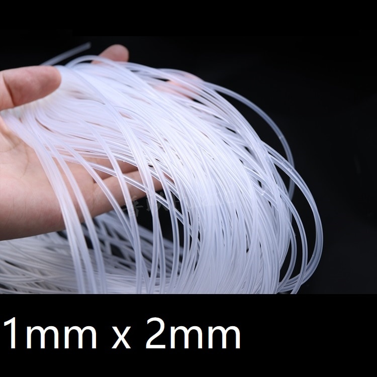 Transparent Flexible Silicone Tube ID 1mm x 2mm OD Food Grade Non-toxic Drink Water Rubber Hose Milk Beer Soft Pipe Connector