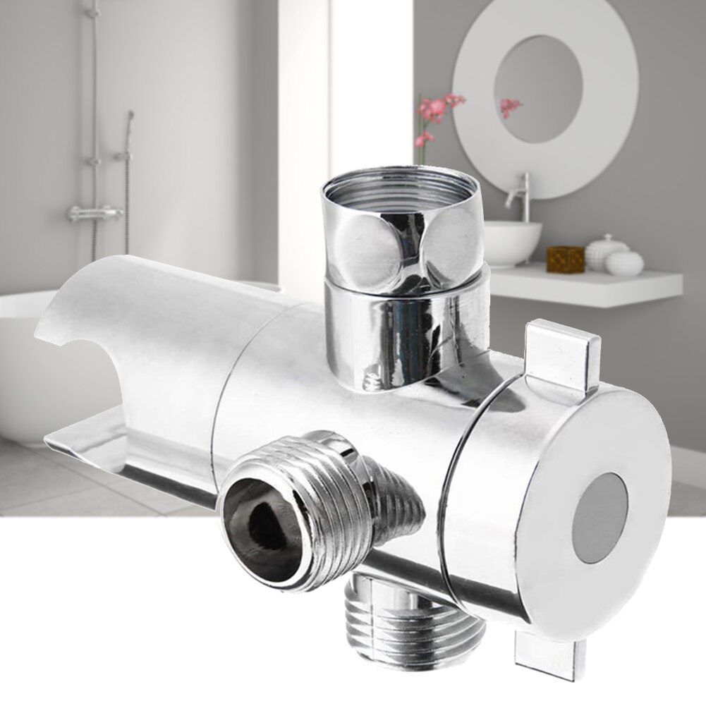 3-Weg Douchekop Omstelling Mount Combo Douche Spray Arm Gemonteerd Fixer Beugel Badkamer Armatuur Kraan Vervanging
