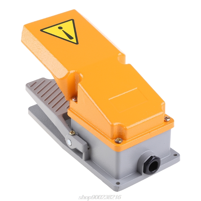 LT4 Voetschakelaar Aluminium Case Treadle Voetpedalen Voor Machine Tool Control Zilver Contact Je16 21