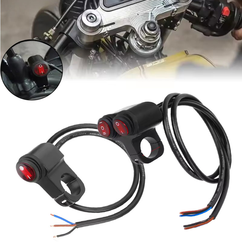 Bouton de guidon de Moto, interrupteur étanche 12V, simple et Double, bouton de phare de Moto, accessoires de frein, nouvel arrivage