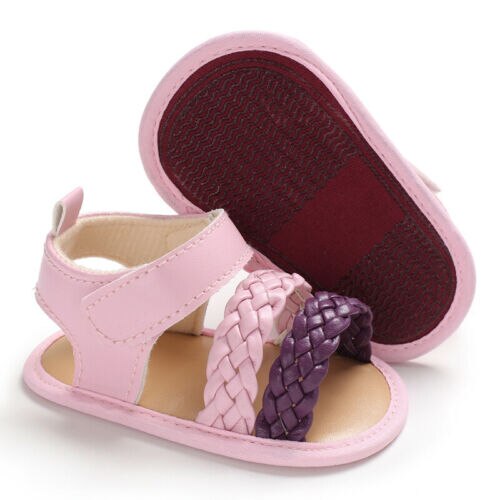 0-19M Newborn Infant Baby Girl Soft Sole Sandals Toddler Summer Shoes Bowknot Sandals