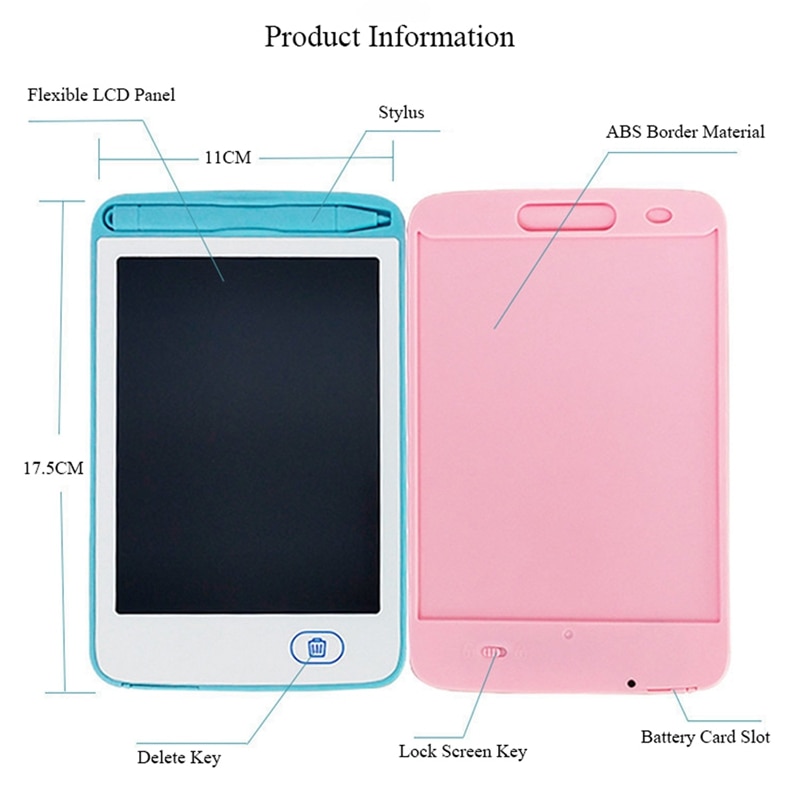 Graphics Tablet Electronics Drawing Tablet 6.5 Inch Smart Lcd Writing Tablet Erasable Drawing Board