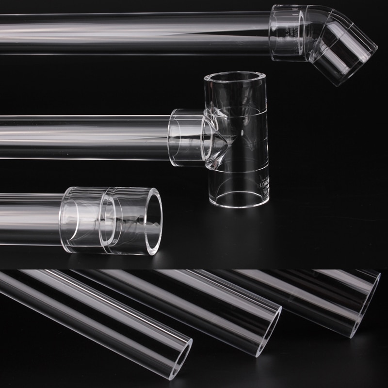 Lengte 200-500Mm Diameter 2-100Mm Transparant Acryl Pijp Plastic Hard Pipe Clear Acryl Organisch Glas buis Bonding Aquarium