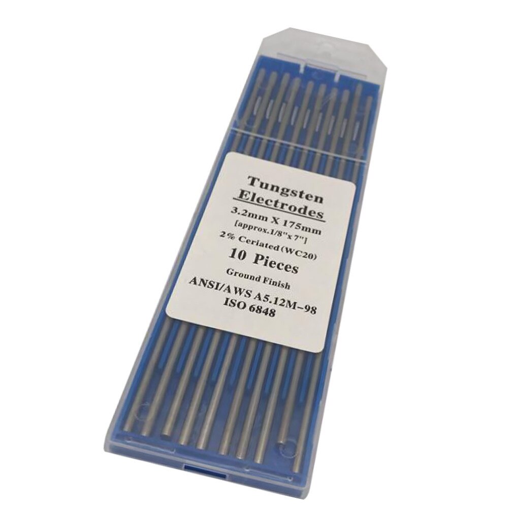 1 Pack Ground Finish Durable Ceriated WT20 Welding Electrode for Arc Welding: Silver 5
