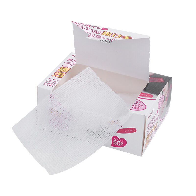 50 Pieces Comb Filter Paper Hair Filter Net Comb Anti-Static Cloth Comb Cleaning Cloth