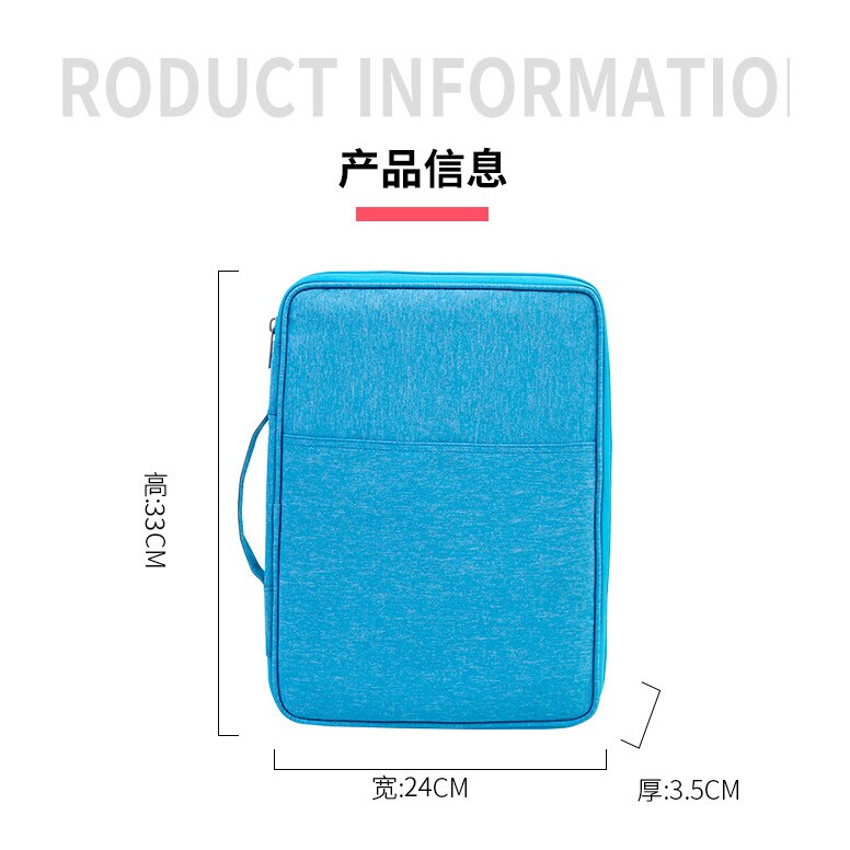 A4 wool felt Document Organizer Folder Padfolio Multifunction Business Holder Case Ipad Bag Office Filing Briefcase Storage