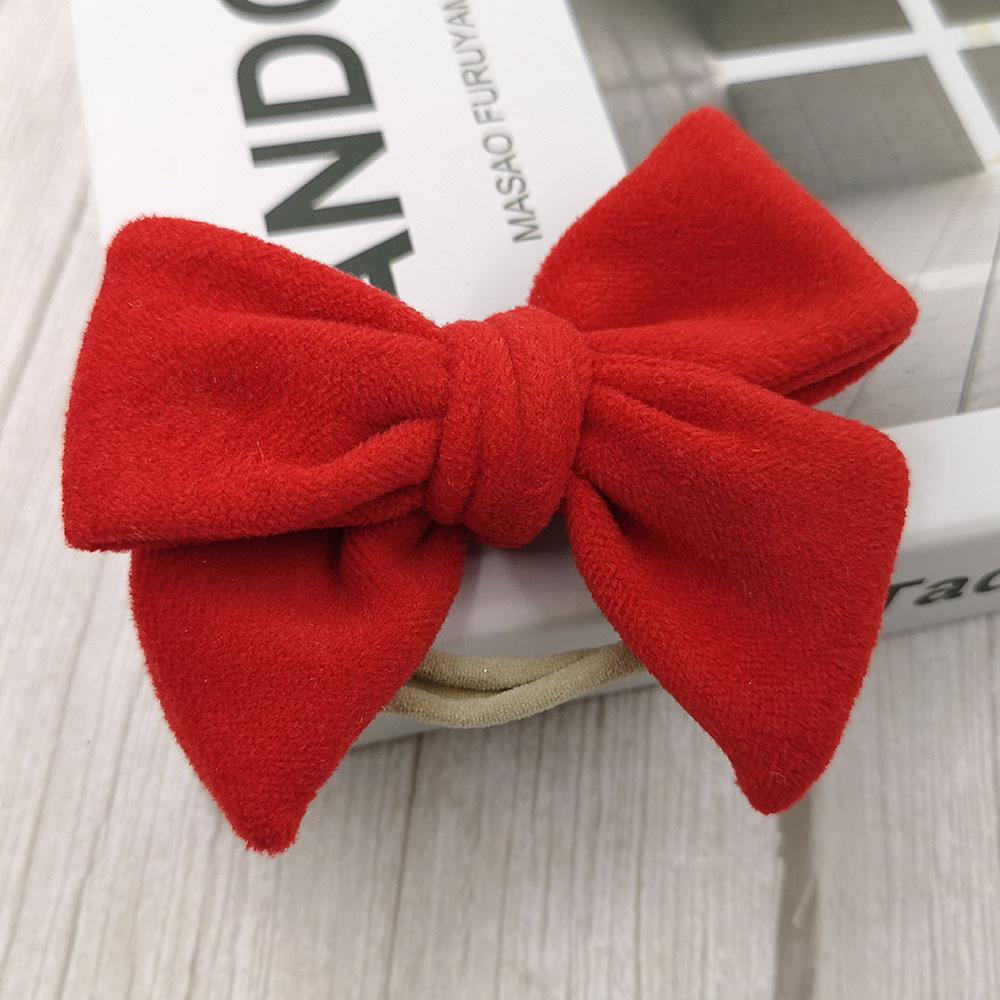 Baby Hoofdband Bow Hoofdbanden Voor Meisje Wollen Hoofd Band Dunne Nylon Haarband Pasgeboren Fotografie Props Peuter Haaraccessoires: 11
