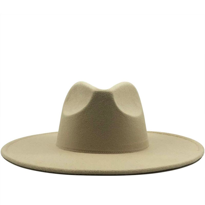 thumbnail interactive-video image 1 of TrendsBlue Classic Solid Color Felt Fedora – Panama Cowgirl Cowboy Style Hat, Unisex One Size 1 of 4