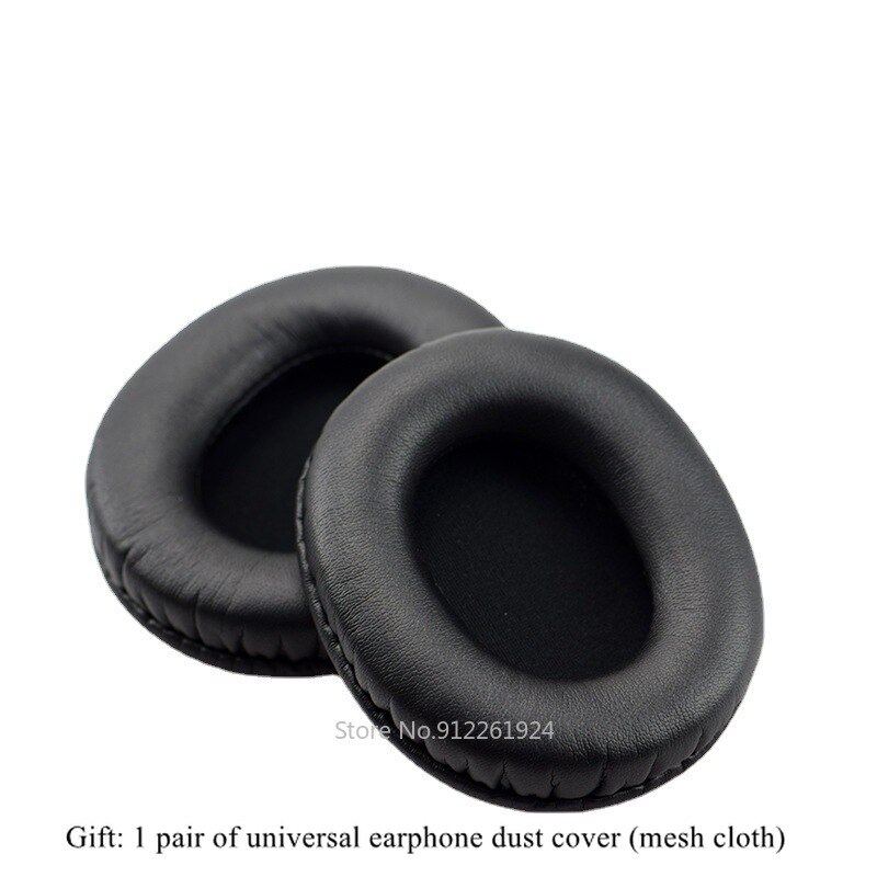 Almohadillas de repuesto para auriculares, diadema para Audio-Technica, ATH-M50x, ATH-M40X, M30, funda de cojín, parachoques: leather black