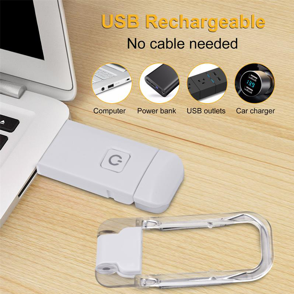 Usb Oplaadbare Boek Licht Helderheid Instelbaar Voor Oog-Bescherming Led Clip Op Draagbare Bladwijzer Licht Voor Lezen In Bed Auto
