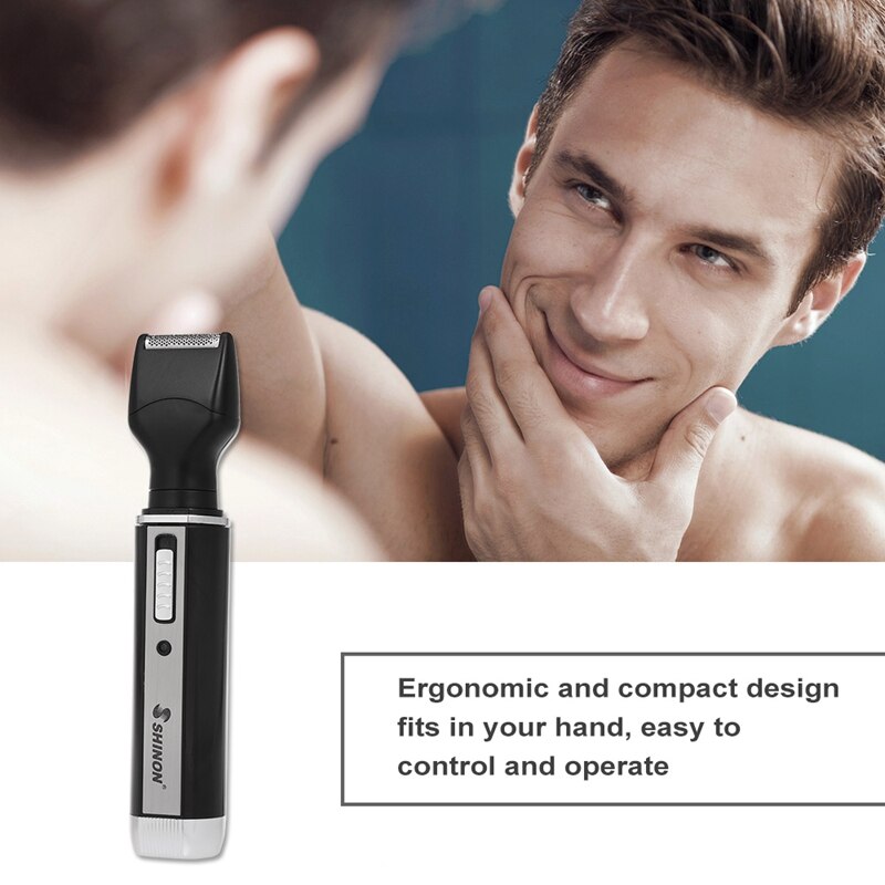 ! Shinon 4 In 1 Neus Haar Baard Wenkbrauw Oplaadbare Elektrische Trimmer Elektrische Neus Trimmer Scheerapparaat Tondeuse Eu Plug