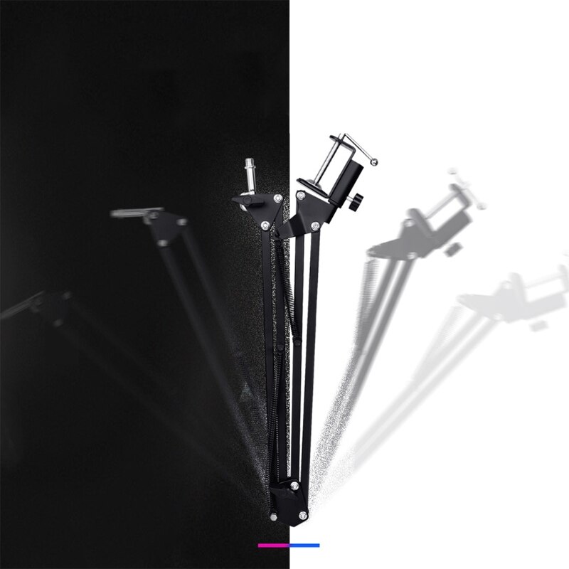 Microphone Scissor Arm Stand Desktop Mic Clip Holder Tripod Live Cantilever Bracket Microphone Bracket Extendable