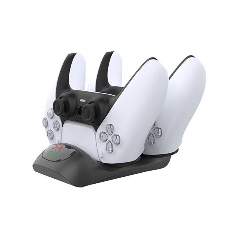 For PS5 Controller Charger with LED Light Wireless Charger Fast Charging Station