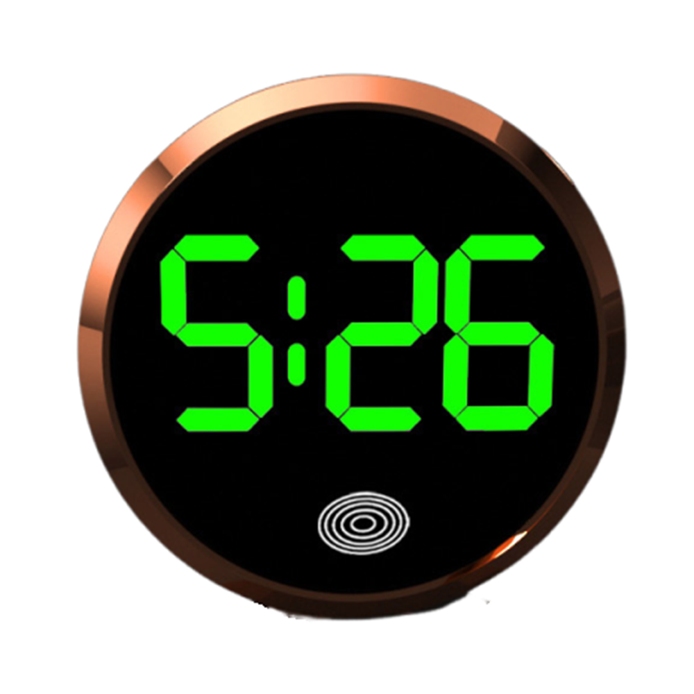 Touch-Activated Car Dashboard Clock Mini Novelty LED Electronic Watch LED Time Display Simple Luminous Car Clock Home/Office: Silver