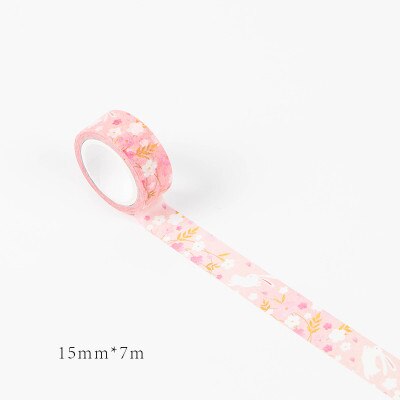 15mm * 7m söta kawaii kyoto dekoration japanska naglar dekorativa washi-tejp gör-det-själv scrapbooking maskeringstejp skolkontorstillbehör: 5