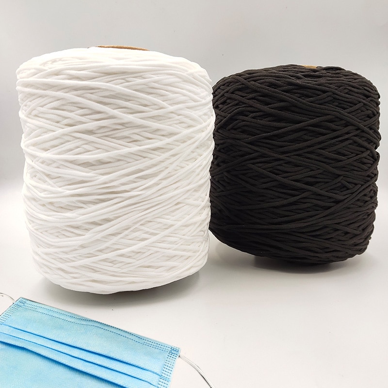 1M-1000M White Black Elastic Band goma elastica Rubber Band Elastic Band DIY Clothing Craft elastique couture For mask costura