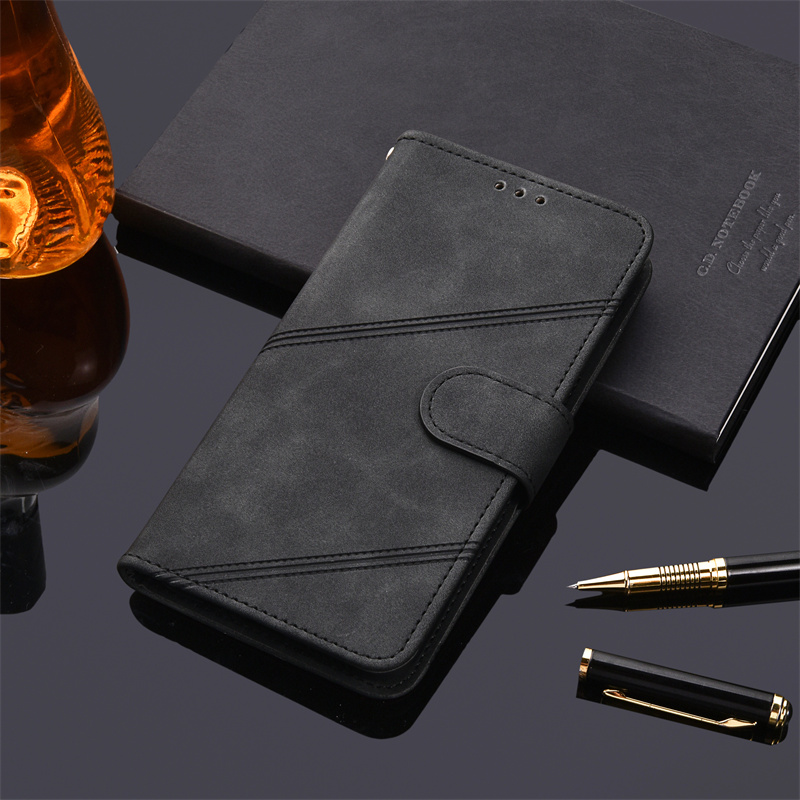 Etui do Samsung Galaxy A03 etui z klapką skórzane etui na karty skóra ochronna do Samsung A03 A 03 okładka książki Funda: K1-Black