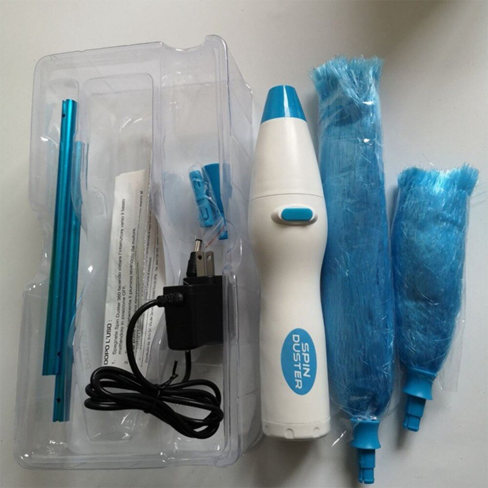 Multifunction Rotary Duster Cleaner Electric Feather Duster 180 degree Bending 360 Degree Rotation Cleaning Brush Dust Collector