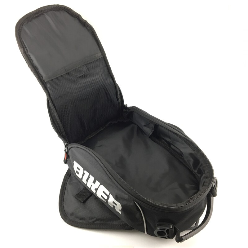 Sac à dos magnétique étanche pour moto, sacoche de selle à bandoulière simple, étui de téléphone avec housse de pluie