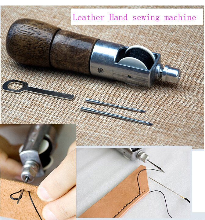Hight Leather Hand sewing machine,DIY hand-stitching device,Cowhide tool,craft leather tools