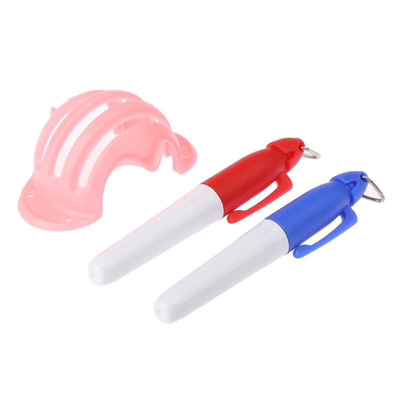 1Set Golf Ball Alignment Identification Tool Putt Positioning Ball Golf Line Marker Golf Training Template Alignment Mark Tool: Pink
