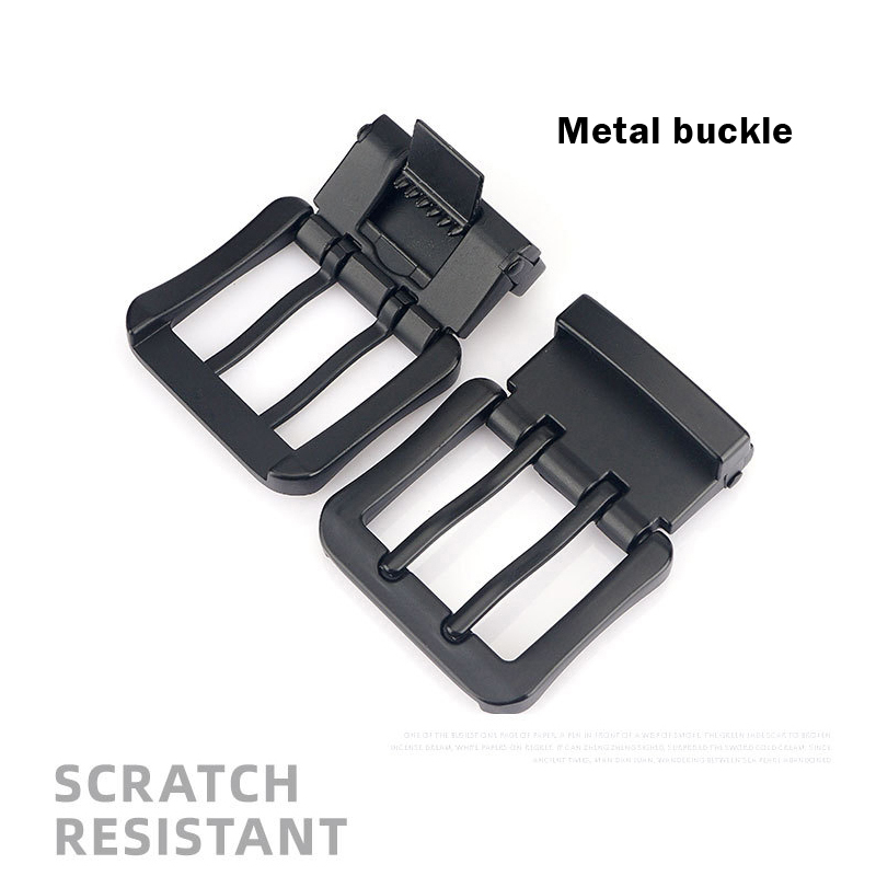 MEDYLA Classic Canvas Belt Men Metal Double Pin Buckle Casual Strap Belt for Men Strap MN3008