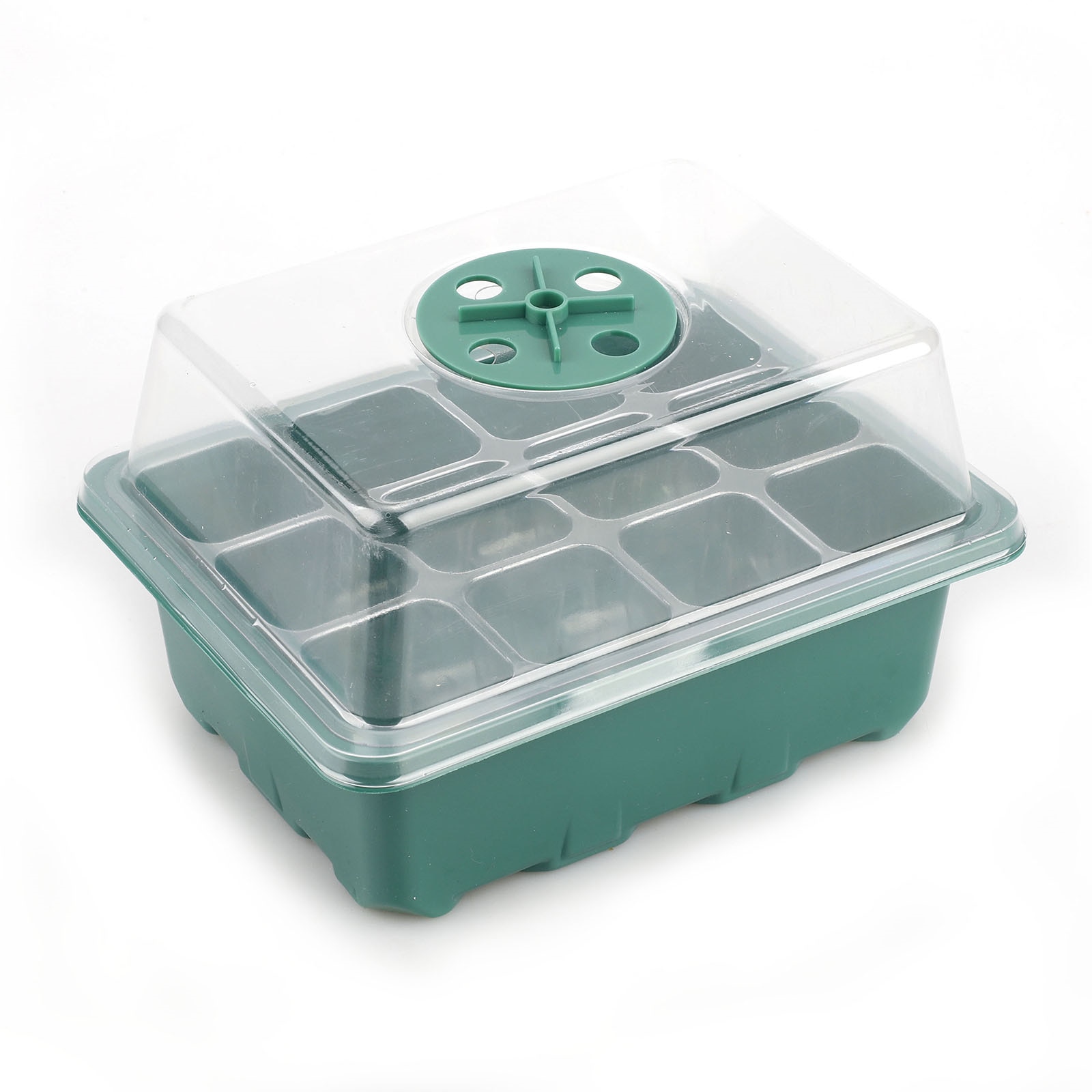 Seedling Box Humidity Adjustable Plant Starter Kit Healthy Garden 12 Holes Nursery Growing Greenhouse Growth Tray Mini Incubato