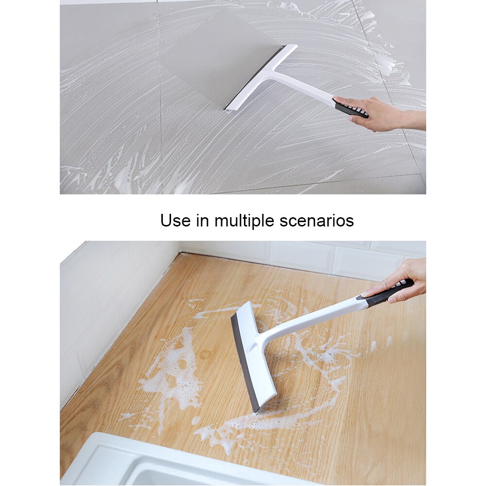 1 stk vinduesglas rengøringsbørste visker airbrush skraber multifunktionel rengøringsmiddel rengøringsværktøj til hjemmevask til badeværelse børste