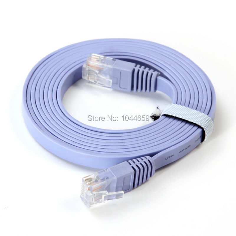1m/2m/3m/5m/10m/15m/20m/25m/30m cat 6 cat 6 litteä utp ethernet-verkkokaapeli  rj45 patch lan -johto reitittimeen/dsl-modeemiin