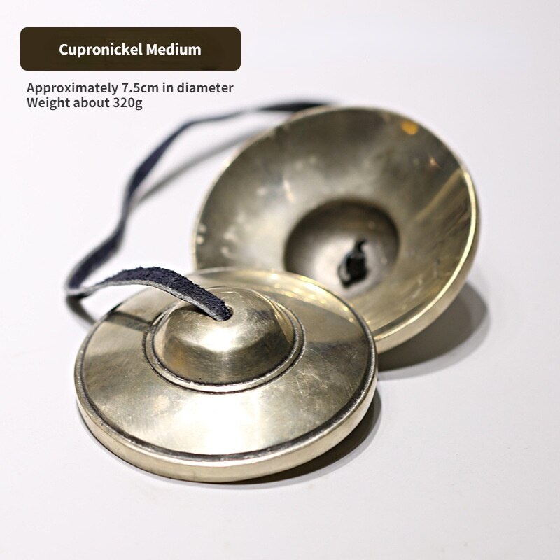 Nepal Handmade Bell Bell Percussion Instrument Pure Copper Ding Xia Large Bell Bell Strike Double Chime: Cupronickel Medium