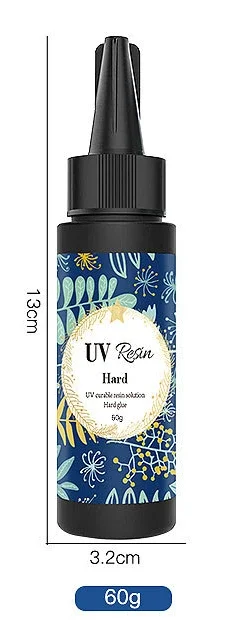 UV-hartsiliima 10-100g Väritön Läpinäkyvä Ultraviolettineste Askarteluun DIY Korujen Valmistukseen: Hopea